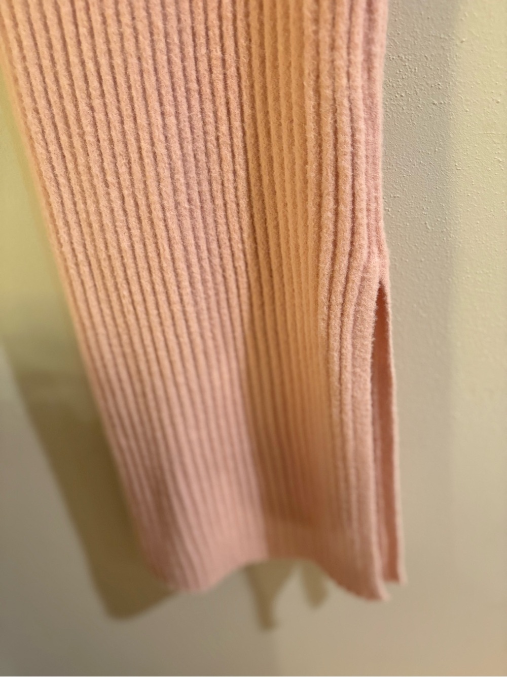NWT Lulu's Soft Irresistible Feelings Light Pink Fuzzy Knit Midi Sweater Dress - Picture 9 of 12